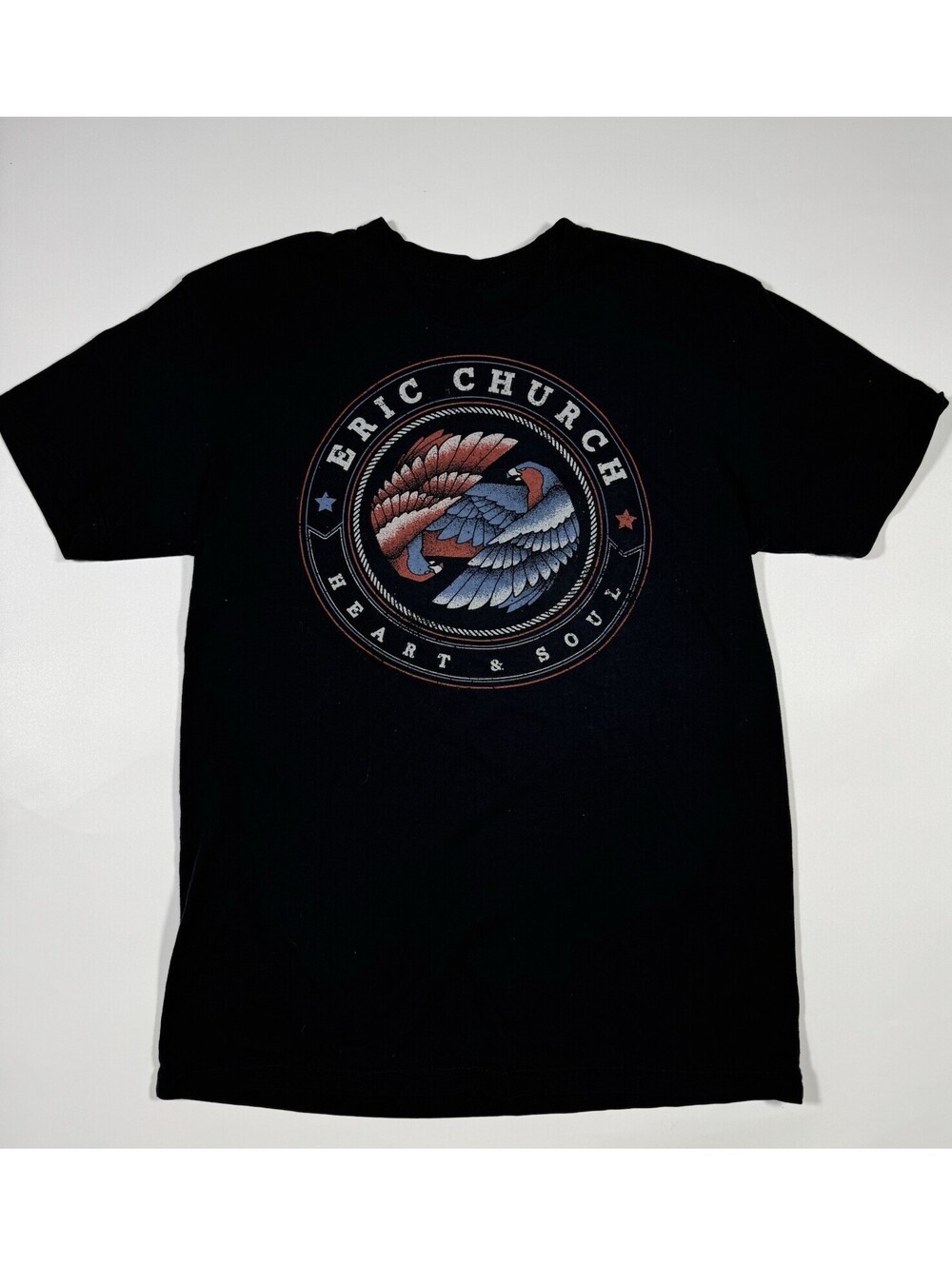 Eric Church Heart & Soul T Shirt Black Graphic Concert Tee Men’s Medium